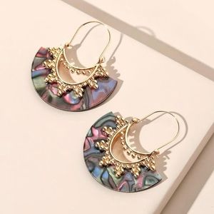 Fan Abalone Shell Earrings